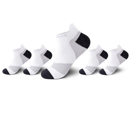 Chaussettes de compression à imprimé lettre colorblock (5 paires) - Blanc - EU39-44 (US6-10) - image 6