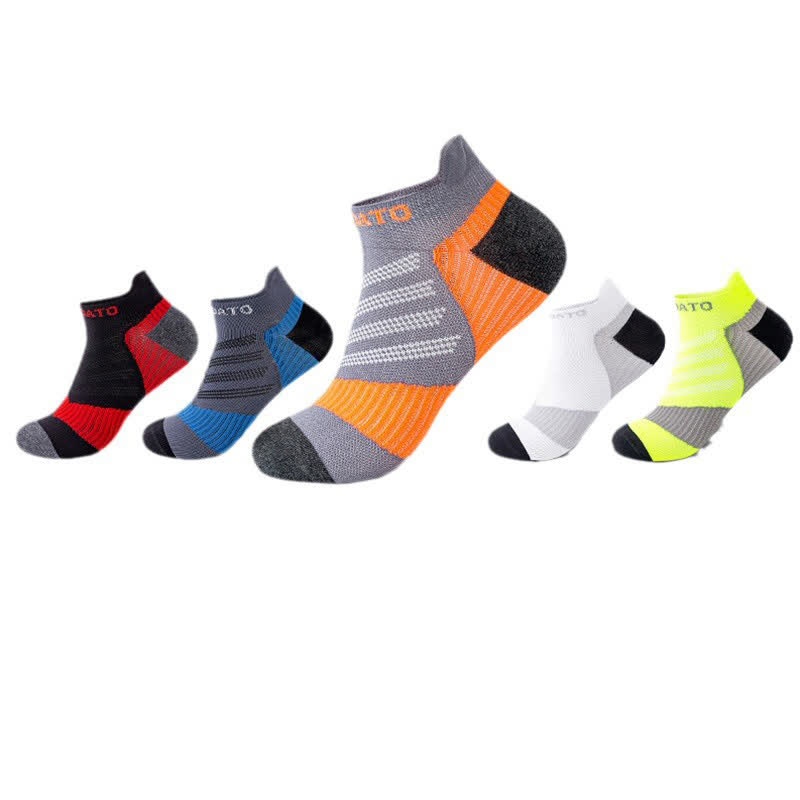 Chaussettes de compression à imprimé lettre colorblock (5 paires) - Multicolore - EU39-44 (US6-10) - image 1