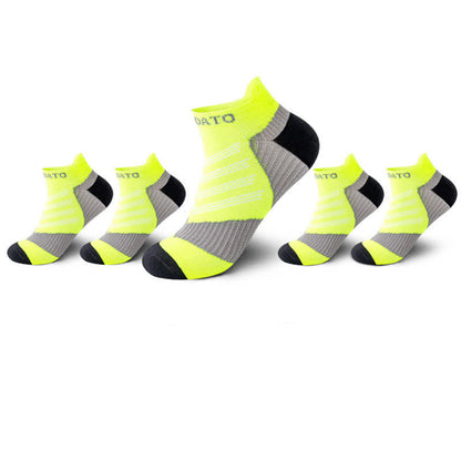 Chaussettes de compression à imprimé lettre colorblock (5 paires) - Vert - EU39-44 (US6-10) - image 14