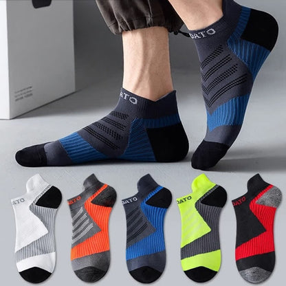 Chaussettes de compression à imprimé lettre colorblock (5 paires) - image 0
