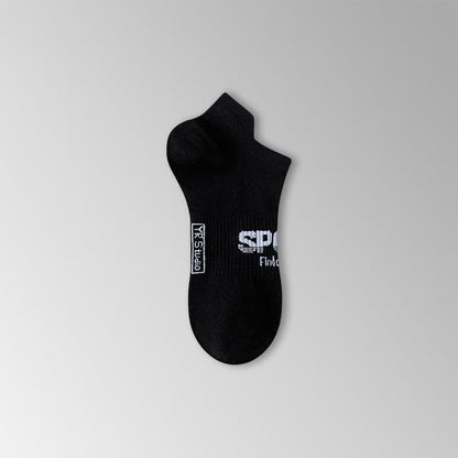 Chaussettes respirantes à imprimé lettre de couleur unie (6 paires) - Noir - EU38-45 (US5-11) - image 8