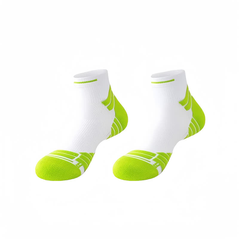 Chaussettes de compression rembourrées pour la course à pied (8 paires) - Vert - EU38-45 (US5-11) - image 13