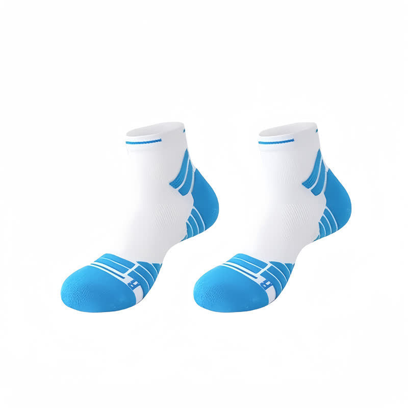 Chaussettes de compression rembourrées pour la course à pied (8 paires) - Bleu - EU38-45 (US5-11) - image 12