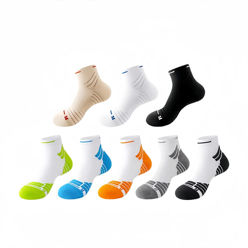 Chaussettes de compression rembourrées pour la course à pied (8 paires) - Multicolore - EU38-45 (US5-11) - image 2
