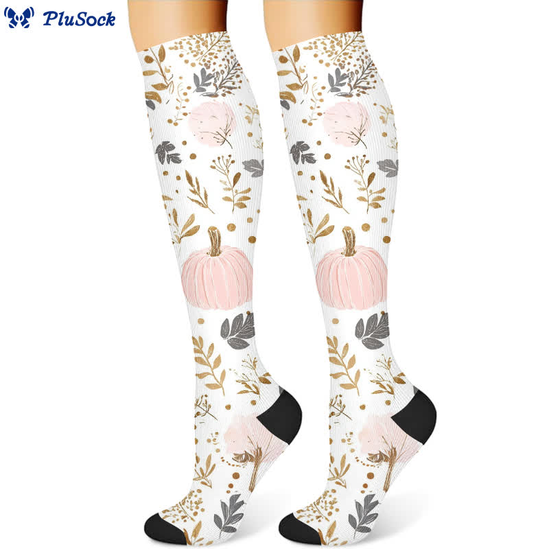 Chaussettes de compression à imprimé chat fantôme d'Halloween (3 paires) - image 4