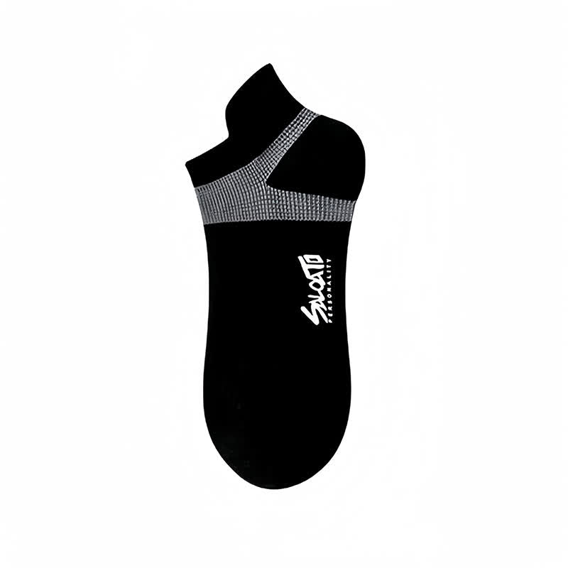 Chaussettes de compression athlétiques en coton anti-ampoules (5 paires) - Noir - EU39-44 (US6-10) - image 5