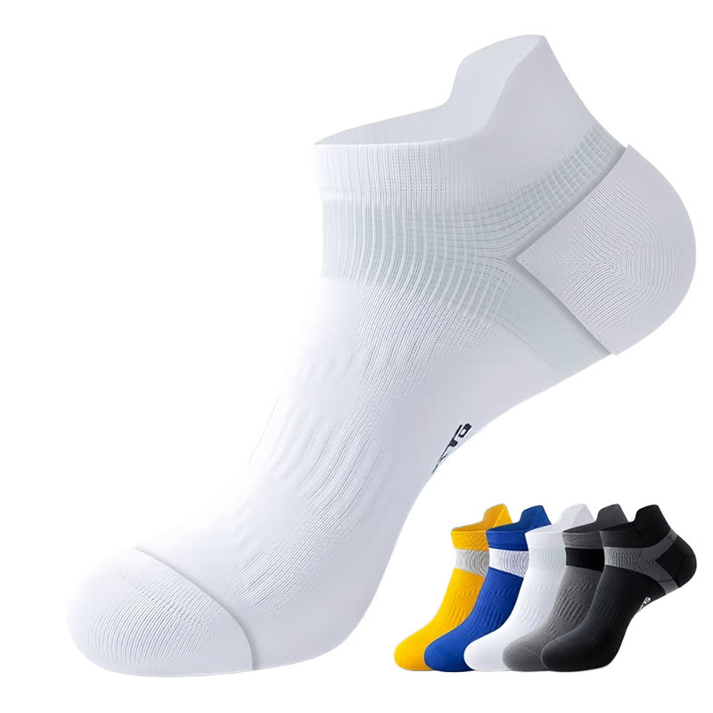 Chaussettes de compression athlétiques en coton anti-ampoules (5 paires) - image 1