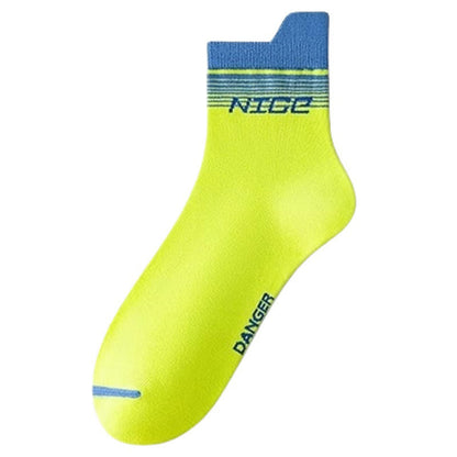 Chaussettes de compression à rayures et imprimé lettres (5 paires) - Vert - EU39-44 (US6-10) - image 14