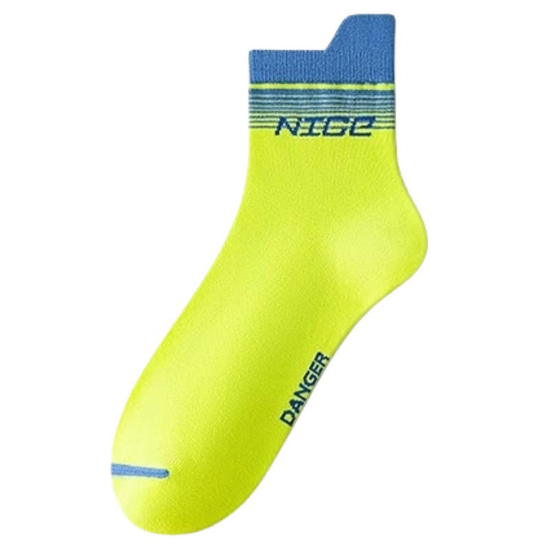 Chaussettes de compression à rayures et imprimé lettres (5 paires) - Vert - EU39-44 (US6-10) - image 13