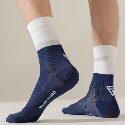 Chaussettes de compression de cyclisme à blocs de couleurs (7 paires) - image 9