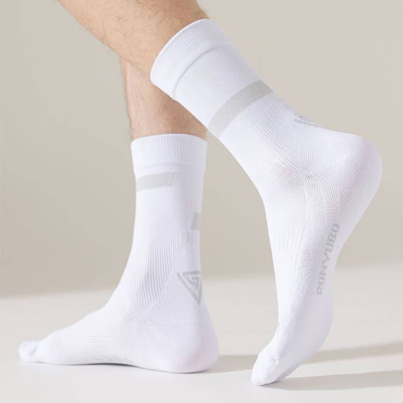 Chaussettes de compression de cyclisme à blocs de couleurs (7 paires) - image 5