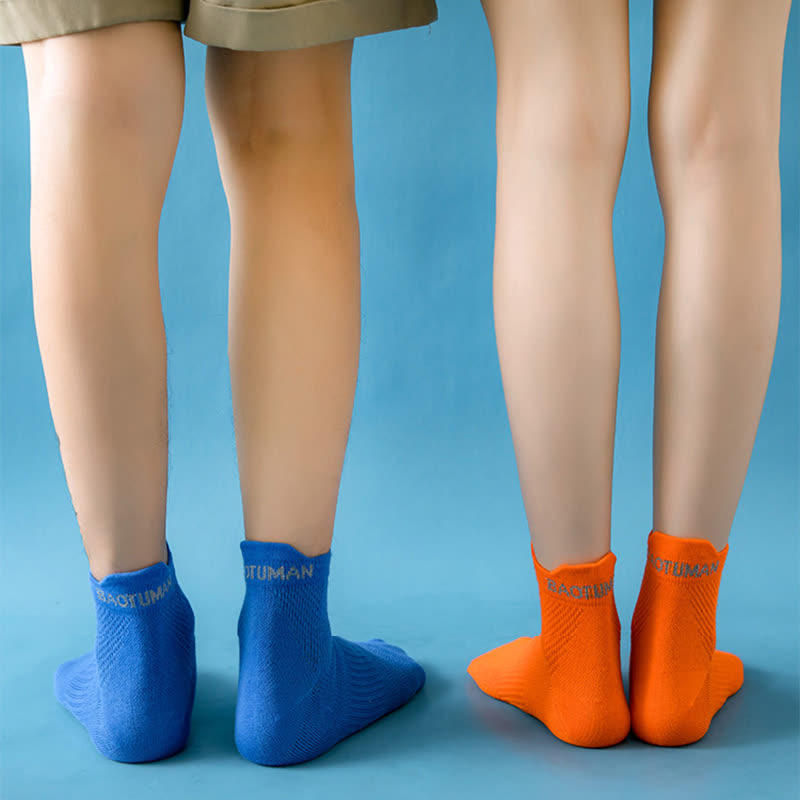 Chaussettes de compression de sport en coton, gamme couleurs vives (8 paires) - image 5