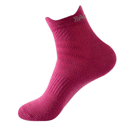 Chaussettes de compression de sport en coton, gamme couleurs vives (8 paires) - Violet - EU36-43(US3-9) - image 12