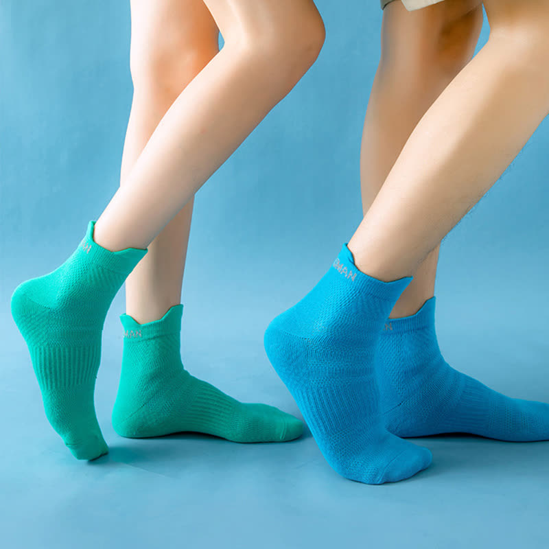 Chaussettes de sport de compression en coton de la série Bright Color (9 paires) - image 5