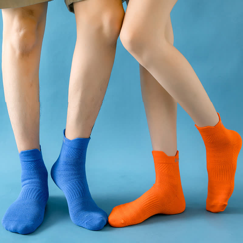 Chaussettes de sport de compression en coton de la série Bright Color (9 paires) - image 4