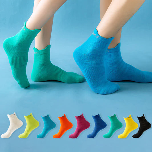 Chaussettes de sport de compression en coton de la série Bright Color (9 paires) - Multicolore - EU36-43 (US3-9) - image 1