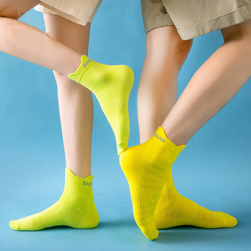 Chaussettes de compression de sport en coton, gamme couleurs vives (8 paires) - image 6