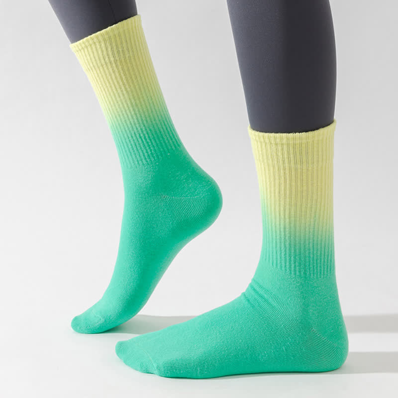 Chaussettes de compression à blocs de couleurs dégradés (6 paires) - image 7