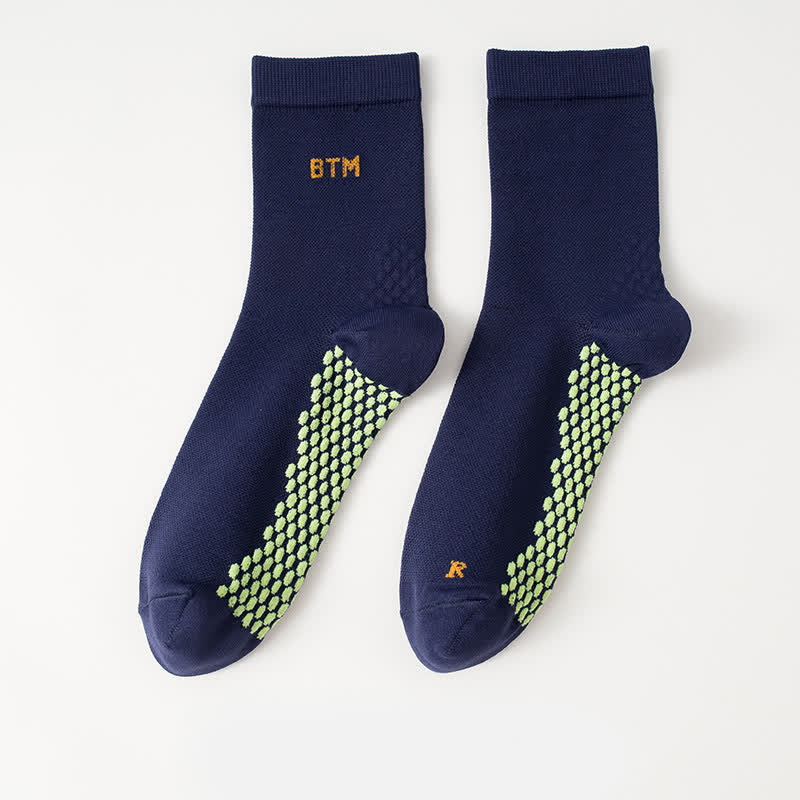 Chaussettes de compression sport à séchage rapide (4 paires) - Bleu marine - EU35-43 (US3-9) - image 10