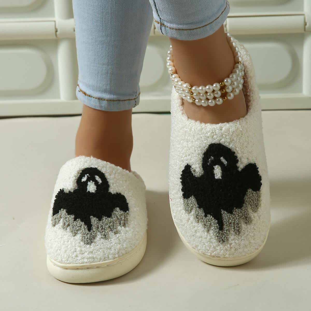 Chaussons fantômes d'Halloween grande taille - image 1