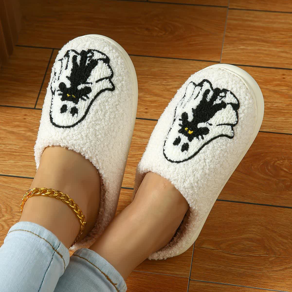Chaussons fantômes amusants d'Halloween grande taille - image 4