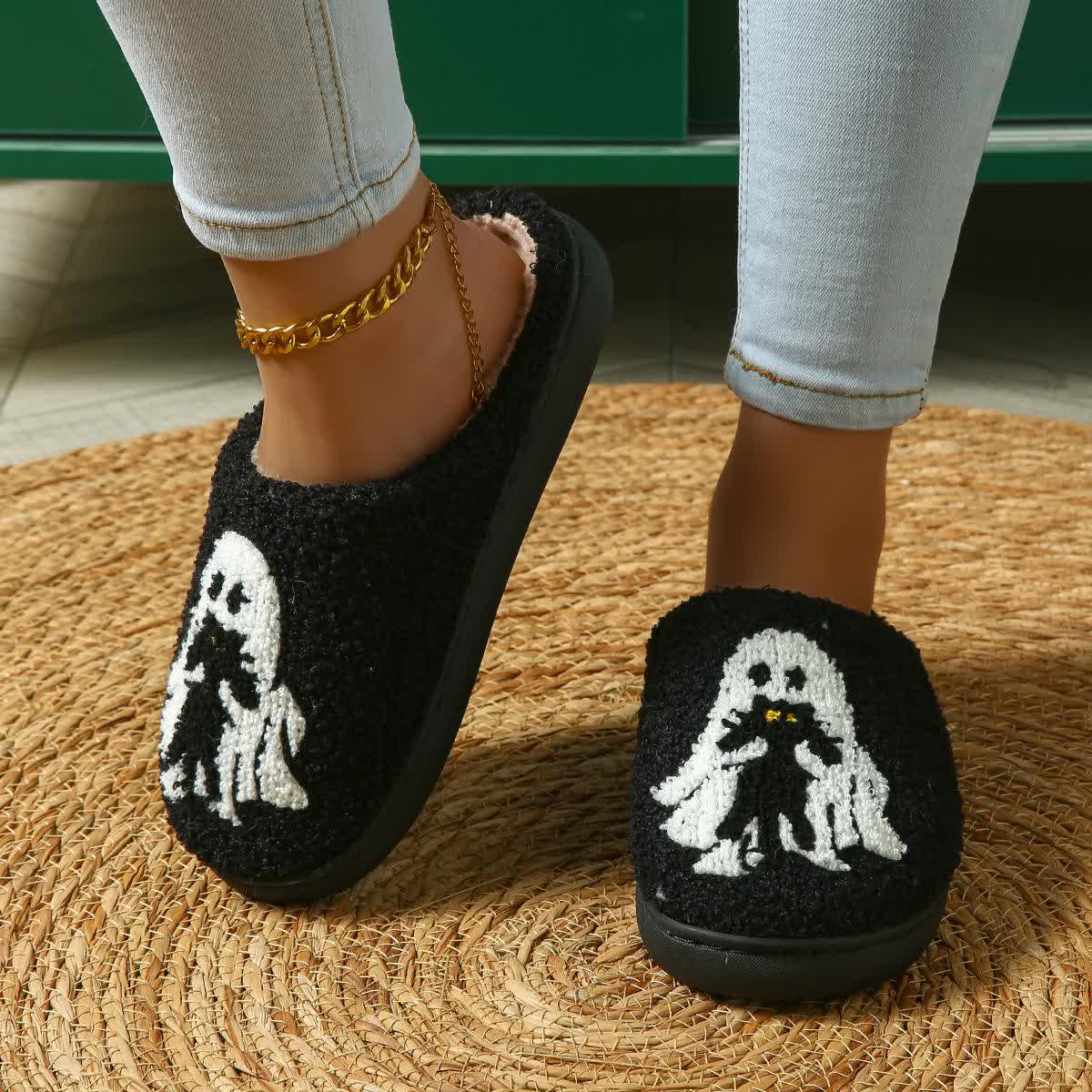 Chaussons fantômes amusants d'Halloween grande taille - image 5