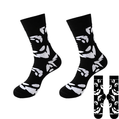 Chaussettes noires Halloween grande taille (8 paires) - Noir - F - EU37-46 (US4-12) - image 12