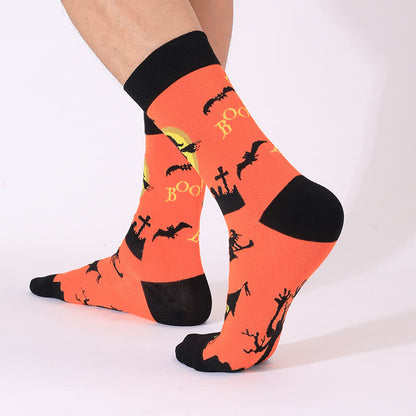 Chaussettes longues grande taille de la série Halloween Night (5 paires) - image 9