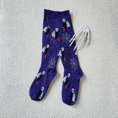 Chaussettes de compression mignonnes de style Halloween grande taille (3 paires) - image 4