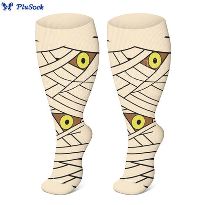 Chaussettes de compression Halloween grande taille (3 paires) - image 5