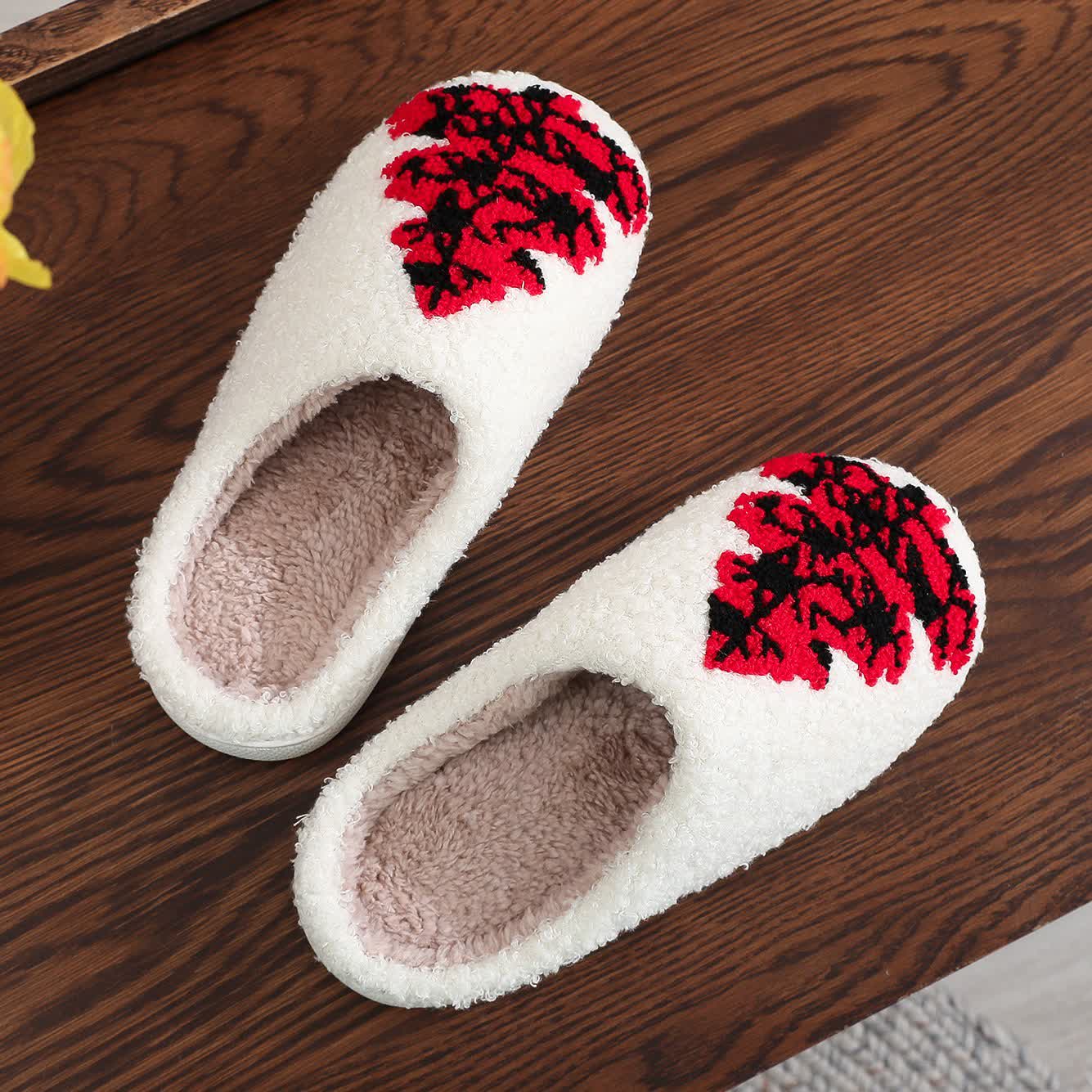 Chaussons grande taille à imprimé sapin de Noël - image 7