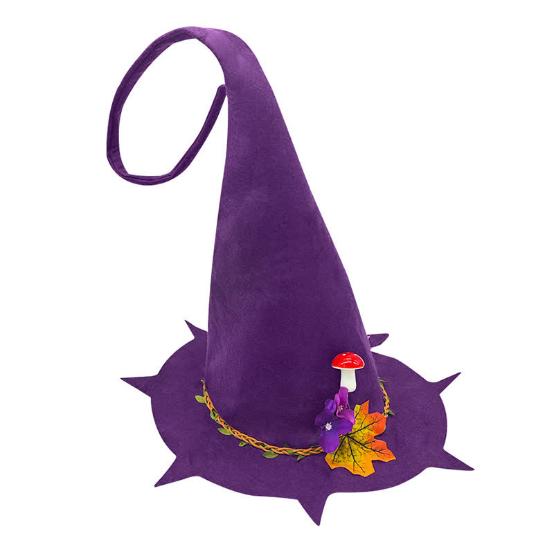 Chapeau de sorcier champignon feuille d'érable d'Halloween - image 3