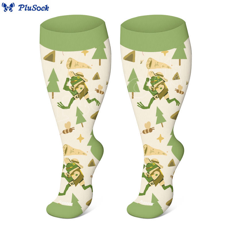 Chaussettes de compression Camping Time grande taille (3 paires) - image 3