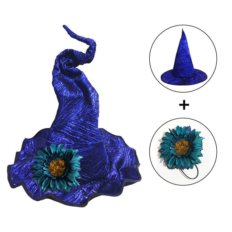 Chapeau de sorcière scintillant pour la fête d'Halloween - image 3