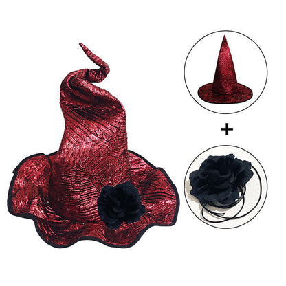 Chapeau de sorcière scintillant pour la fête d'Halloween - image 5