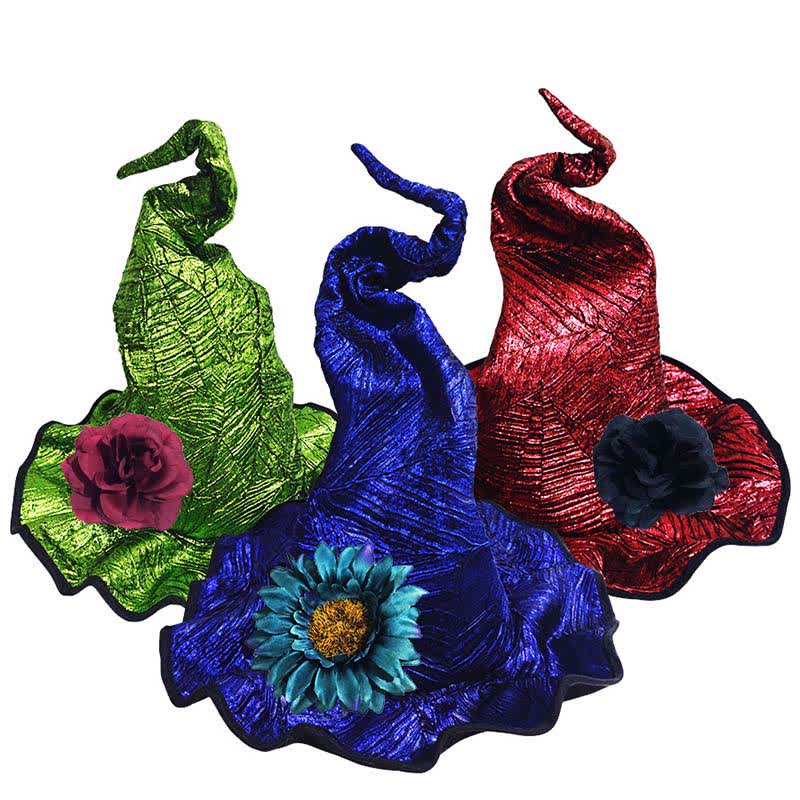 Chapeau de sorcière scintillant pour la fête d'Halloween - image 2