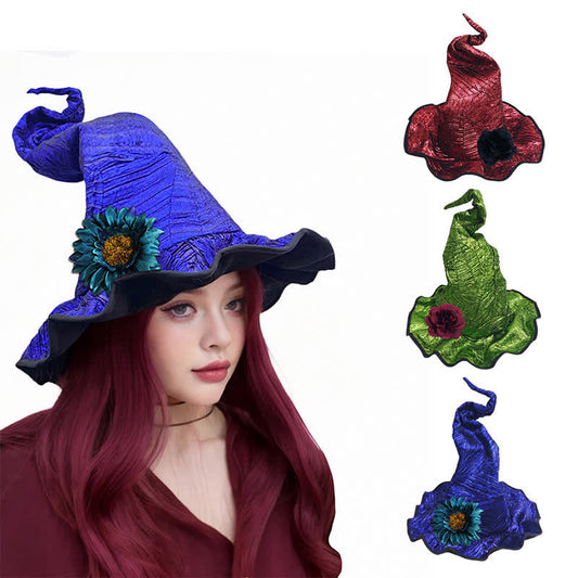 Chapeau de sorcière scintillant pour la fête d'Halloween - image 0