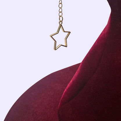 Chapeau de sorcière vintage avec pendentif étoile - image 1