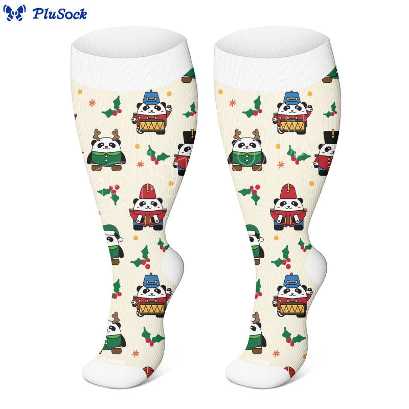 Chaussettes de compression Panda Angel grande taille (3 paires) - image 5