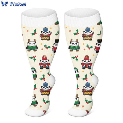 Chaussettes de compression Panda Angel grande taille (3 paires) - image 5