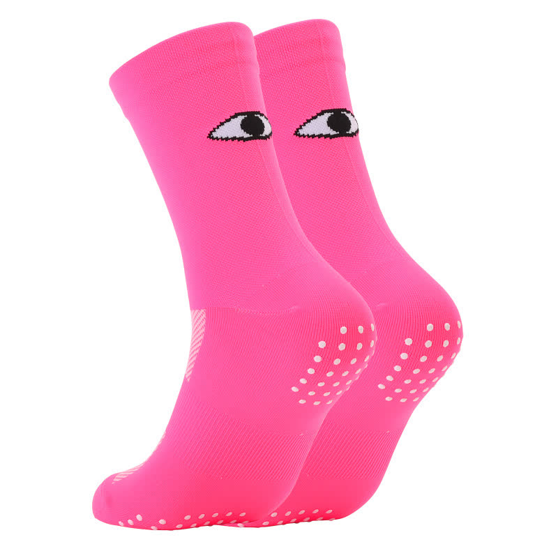 Chaussettes de compression à imprimé yeux (6 paires) - Rose - EU40-45 (US7-11) - image 10