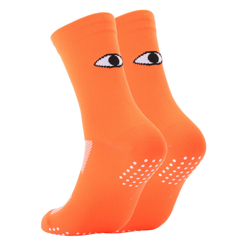 Chaussettes de compression à imprimé yeux (6 paires) - Orange - EU40-45 (US7-11) - image 5