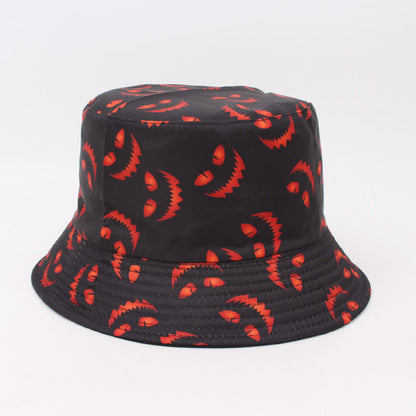 Chapeau bob grande taille à imprimé effrayant pour Halloween - C - Taille unique - image 4
