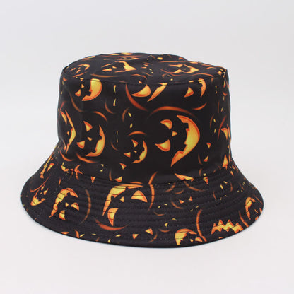 Chapeau bob grande taille à imprimé effrayant pour Halloween - D - Taille unique - image 6