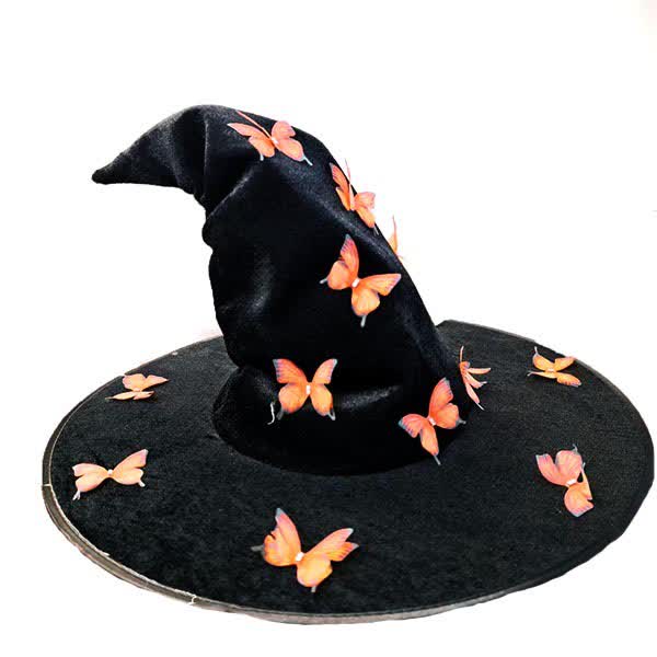 Chapeau de sorcière papillon d'Halloween grande taille - image 5