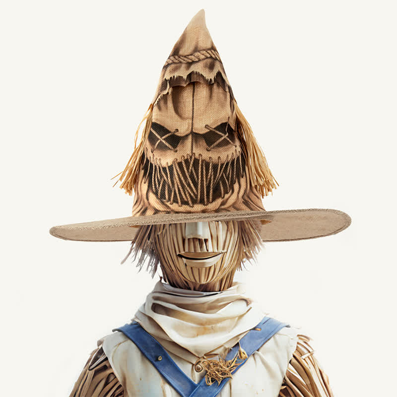 Chapeau de sorcière épouvantail d'Halloween grande taille - image 5