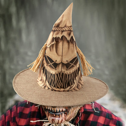 Chapeau de sorcière épouvantail d'Halloween grande taille - image 2