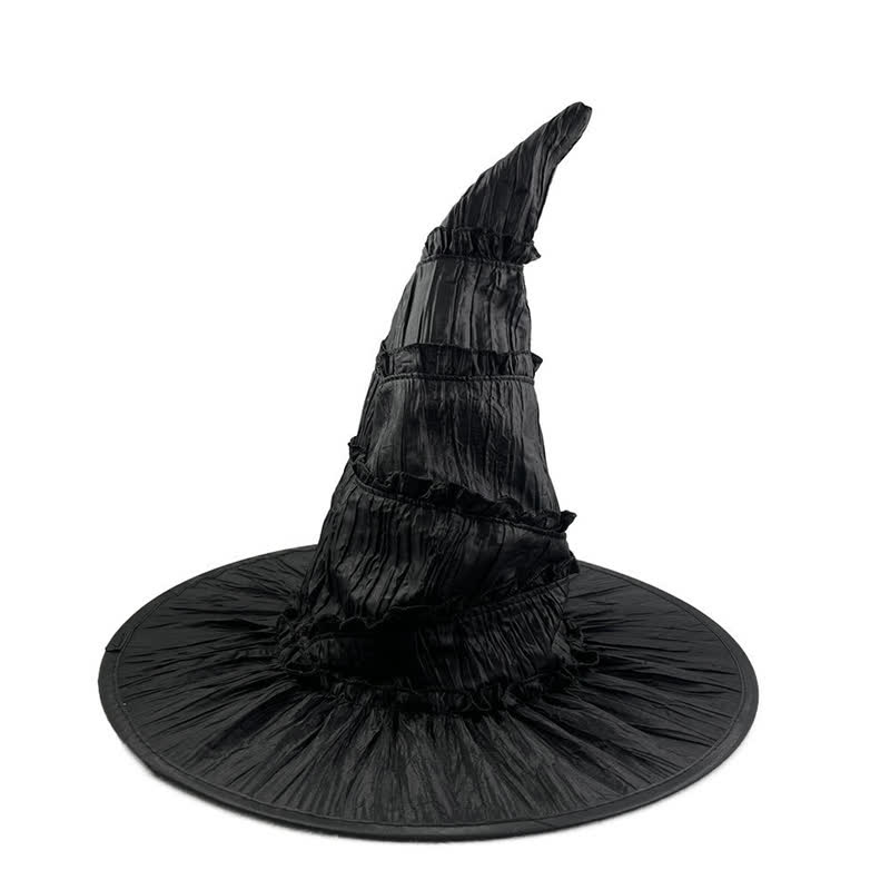 Magnifique chapeau de sorcière à large bord pour Halloween - Noir - Taille unique - image 2