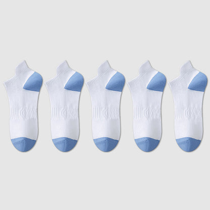 Chaussettes de compression respirantes en coton et maille anti-transpiration (5 paires) - image 10