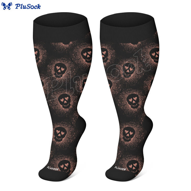 Chaussettes de compression grande taille motif chat à rayons X (3 paires) - image 5